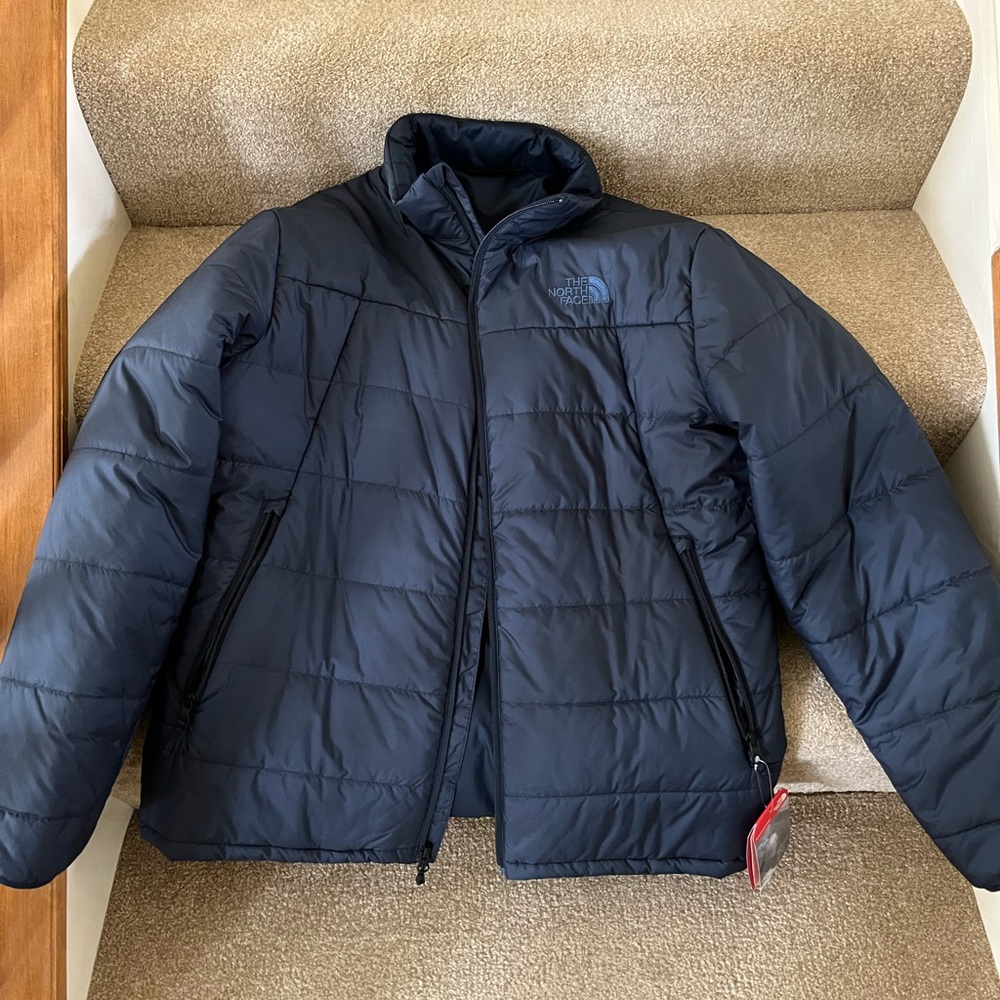 North Face Men’s Jacket- size L- Blue North Face Men’s Jacket